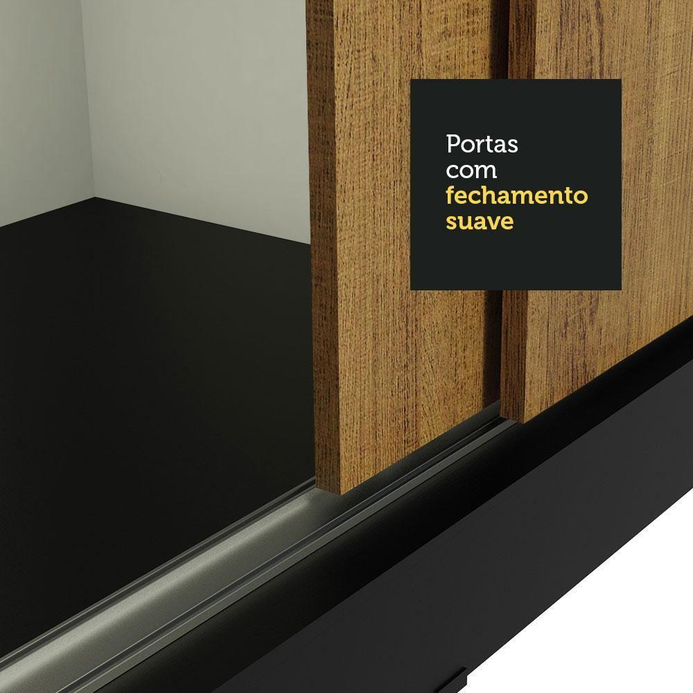 Guarda-roupa 2 Portas de Correr com Espelho 2 Gavetas Madesa - 10