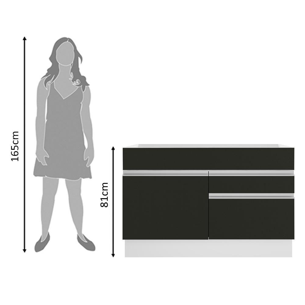 Balcão de Pia Glamy 1 Porta Madesa - 9