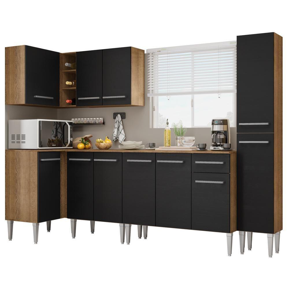 Cozinha Completa de Canto Emilly Water Madesa - 3