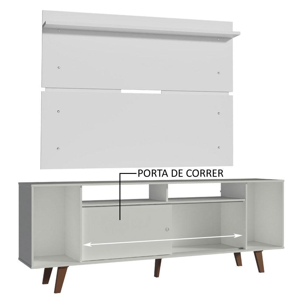 Rack Madesa Cancun com Pés e Painel para Tv Até 65 Polegadas - 3