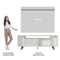 Rack Madesa Cancun com Pés e Painel para Tv Até 65 Polegadas - 7