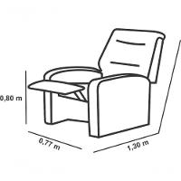 Poltrona Do Papai Reclinável Classic - Marrom Corino