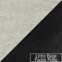 Poltrona Manhattan Base De Ferro Sintético Preto Com Linho - Doce Sonho Móveis - 3