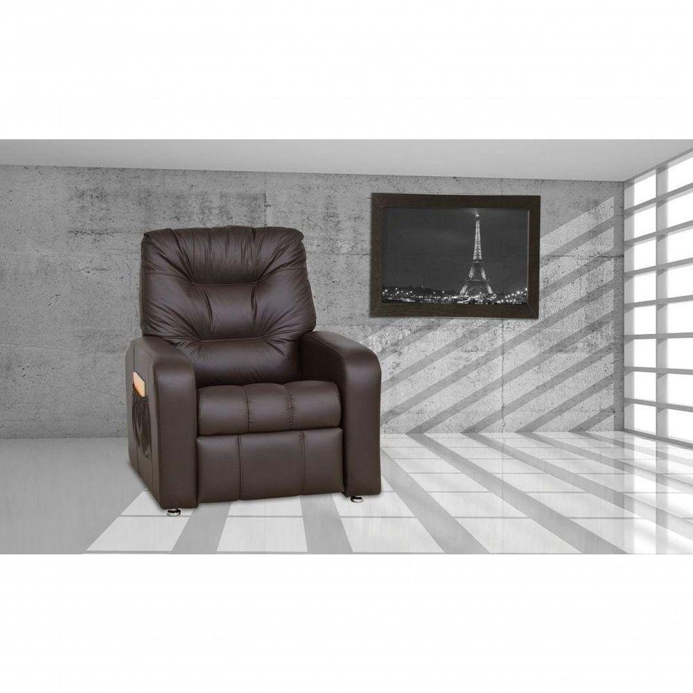 Poltrona Matrix Reclinável Azera - Marrom Corino - 2