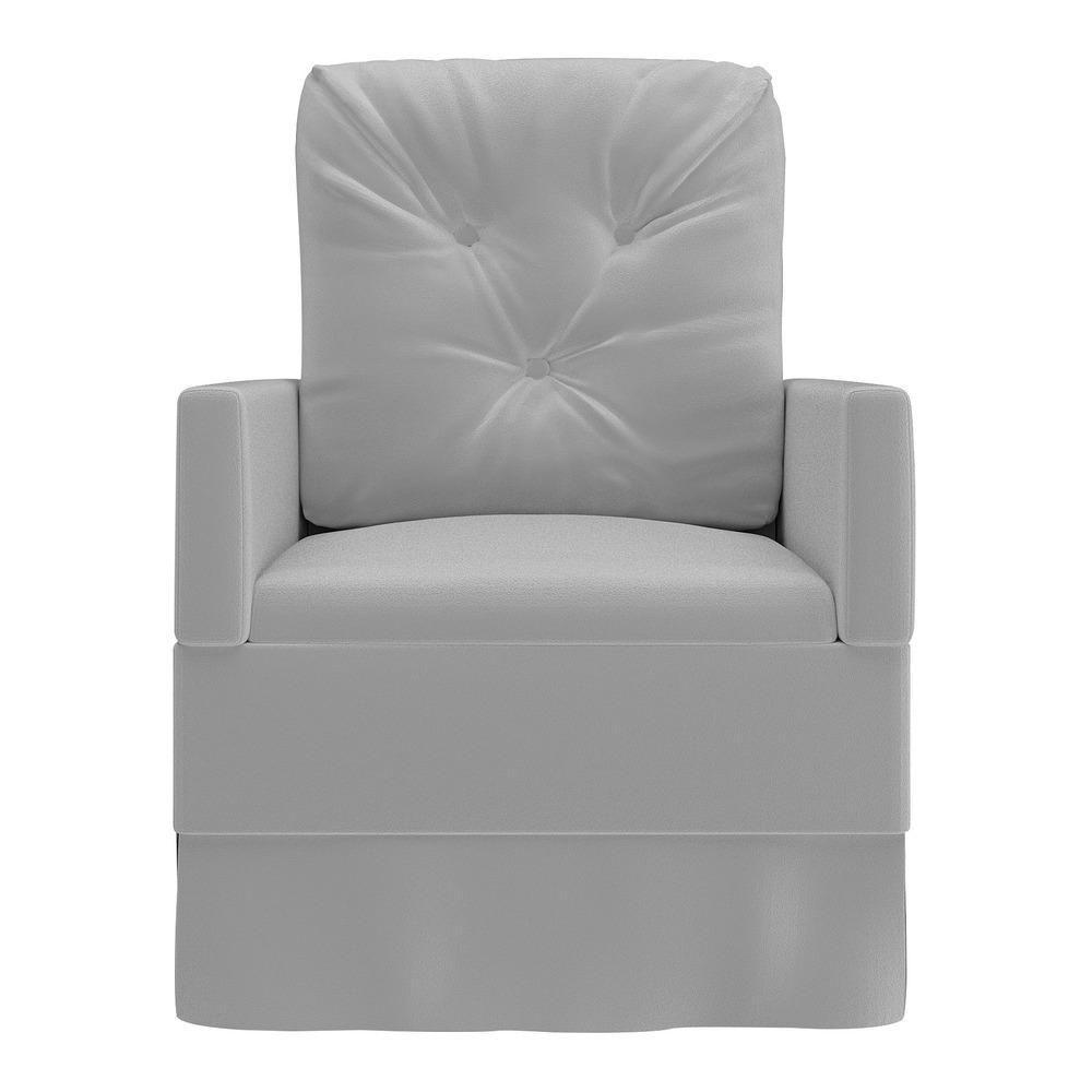 Poltrona De Amamentação Com Balanço Multimóveis Ex4000 Cinza Cinza - 3