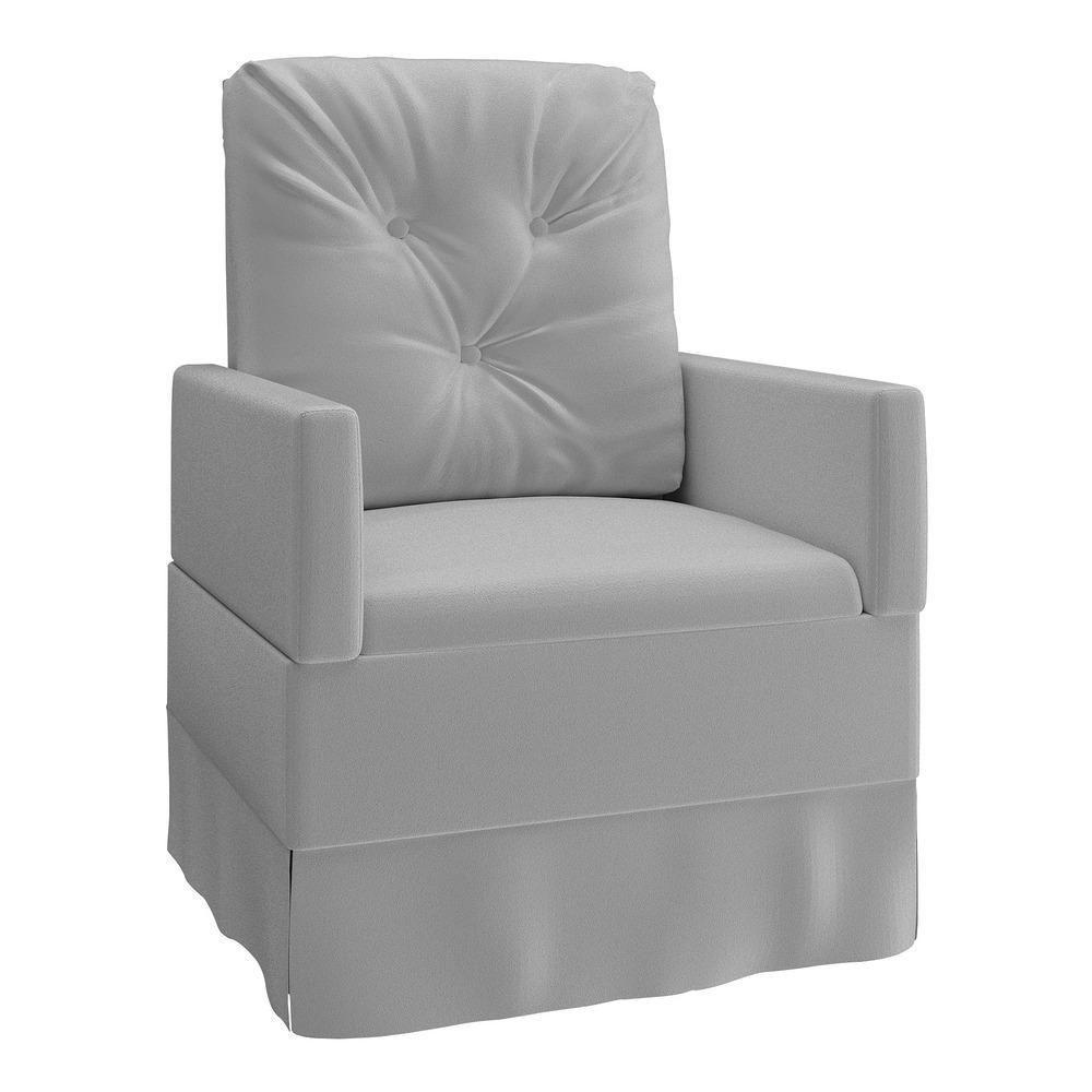 Poltrona De Amamentação Com Balanço Multimóveis Ex4000 Cinza Cinza - 5