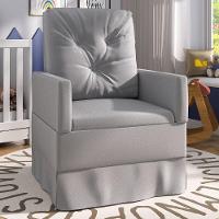 Poltrona De Amamentação Com Balanço Multimóveis Ex4000 Cinza Cinza - 1