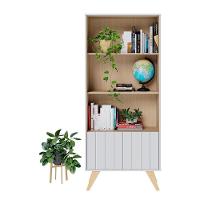 Escrivaninha Com Estante Bit Link Moov Branco Fosco Tauari Nobre - 8