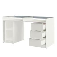 Escrivaninha 1 Porta e 3 Gavetas Chicago Branco - 3