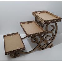 Bandeja Porta Doces E Salgados 3 Andares Em Mdf - 2