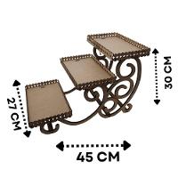 Bandeja Porta Doces E Salgados 3 Andares Em Mdf - 6