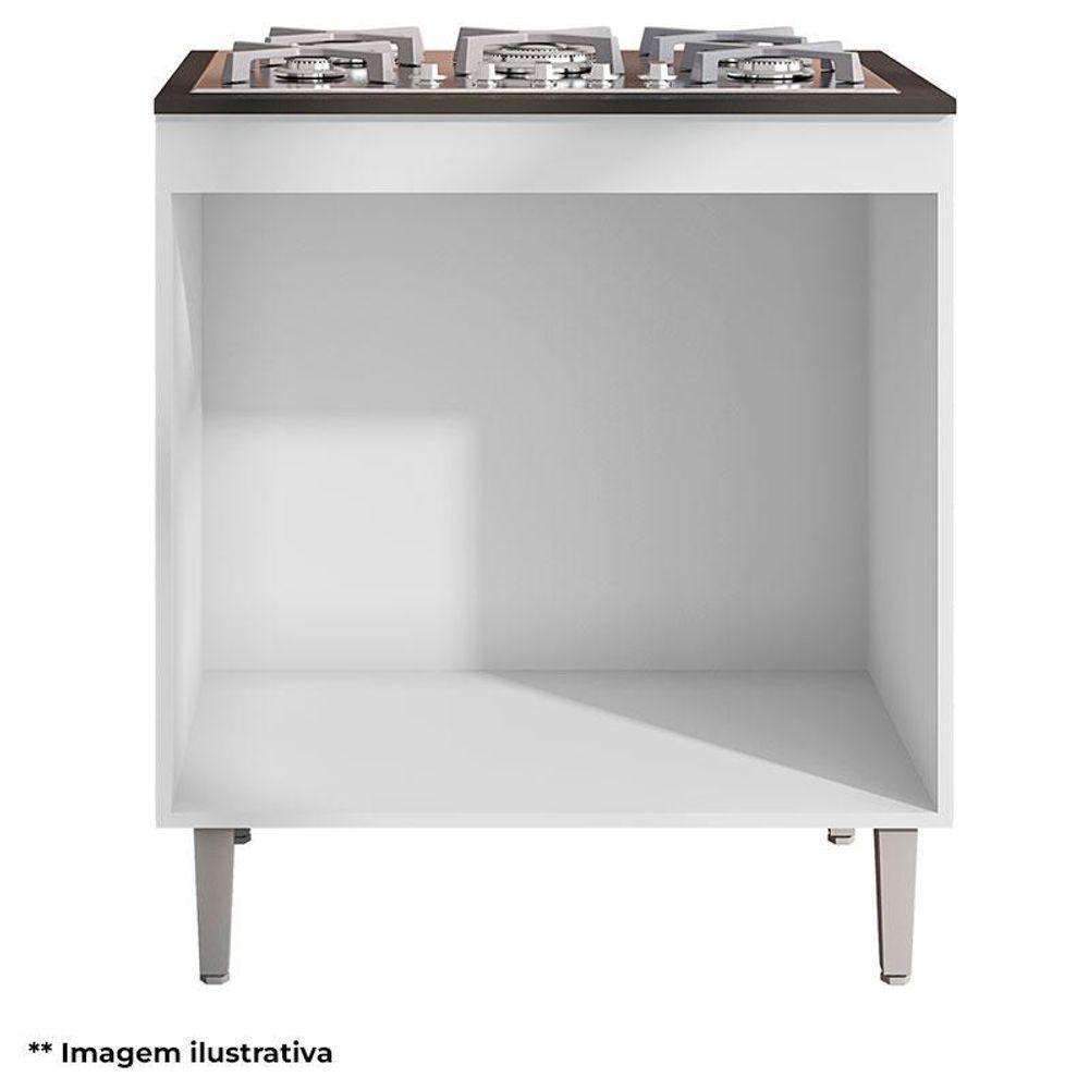 Balcão Para Cooktop Ambiente Andréia Amêndoa Branco - Ajl - 3
