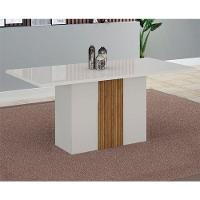 Mesa De Jantar Doha 160x80 Reto Off White Freijó Decor Off - Leifer Móveis - 3