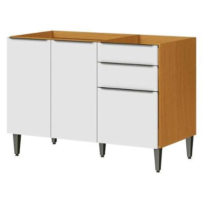 Balcão De Pia Luana 2006807 Cinamomo Branco - Aramóveis