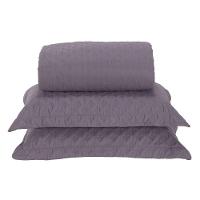 Cobre Leito Queen Milão Dupla Face Micropercal 200 Fios 3 Peças - Lavanda - 1