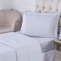 Cobre Leito Solteiro Milão Dupla Face Micropercal 200 Fios 2 Peças - Branco - 3