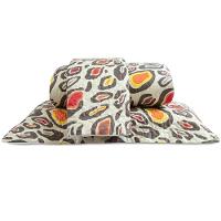 Cobre Leito Casal Padrão Bouti Basic Estampado 180 Fios 3 Peças - Maxi Onça - 1