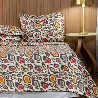 Cobre Leito Casal Padrão Bouti Basic Estampado 180 Fios 3 Peças - Maxi Onça - 3