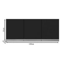 Balcão De Cozinha Tatiane Com Tampo 100cm E Armário Aéreo Andréia 3 Portas Preto Fosco - Ajl - 3