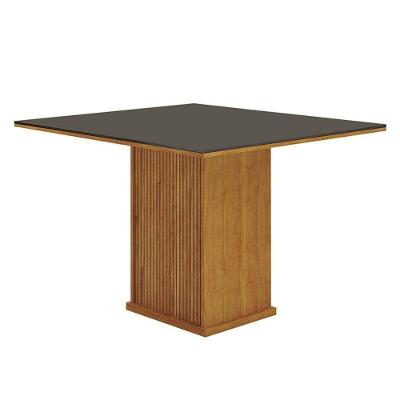 Mesa De Jantar Napoli 90x90 Reto Freijó Decor Chumbo - Leifer Móveis