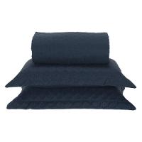 Cobre Leito Queen Milão Dupla Face Micropercal 200 Fios 3 Peças - Petroleo - 1