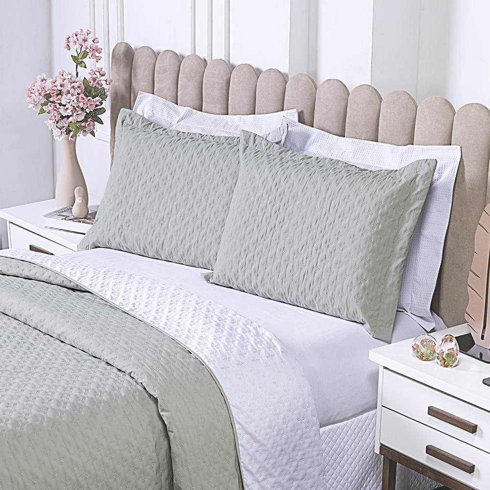 Cobre Leito Queen Milão Dupla Face Micropercal 200 Fios 3 Peças - Linho - 2