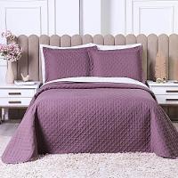 Cobre Leito Queen Milão Dupla Face Micropercal 200 Fios 3 Peças - Rose Cassis - 5