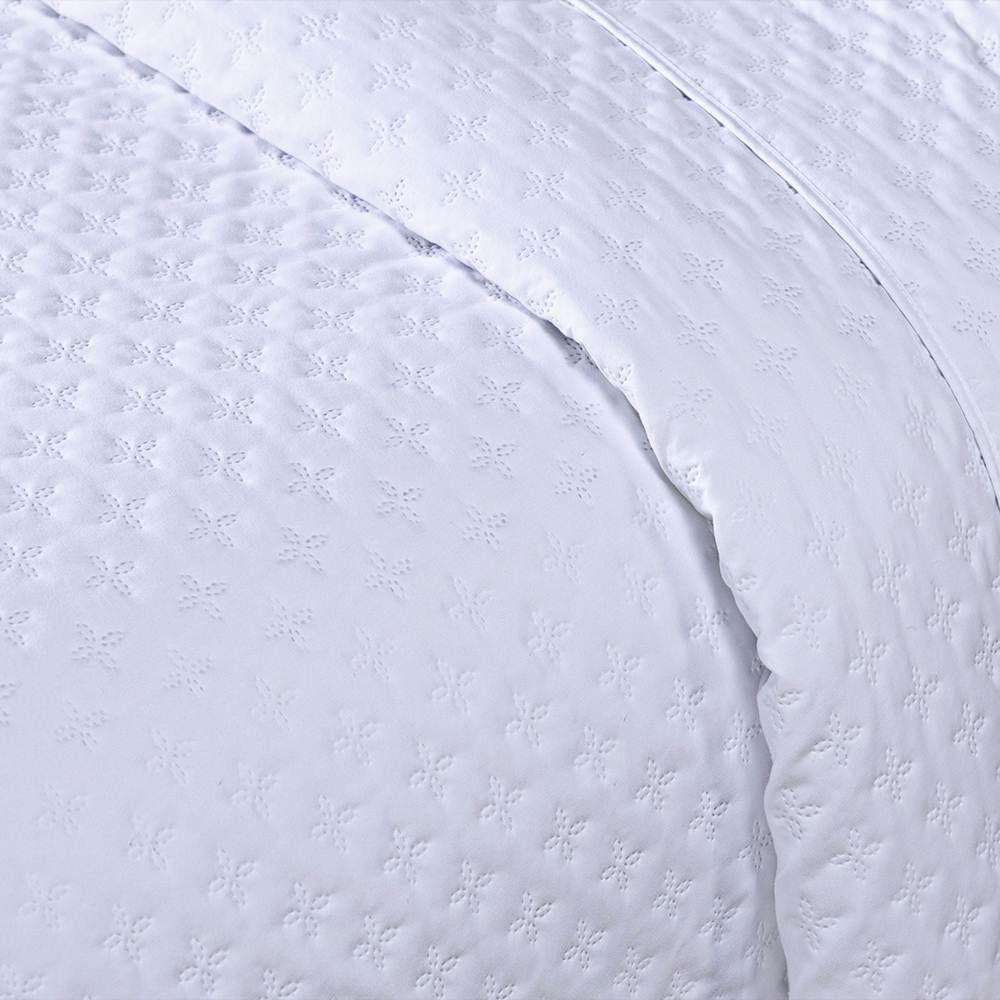 Cobre Leito Queen Milão Dupla Face Micropercal 200 Fios 3 Peças - Branco - 4