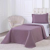 Cobre Leito Solteiro Milão Dupla Face Micropercal 200 Fios 2 Peças - Rose Cassis - 4