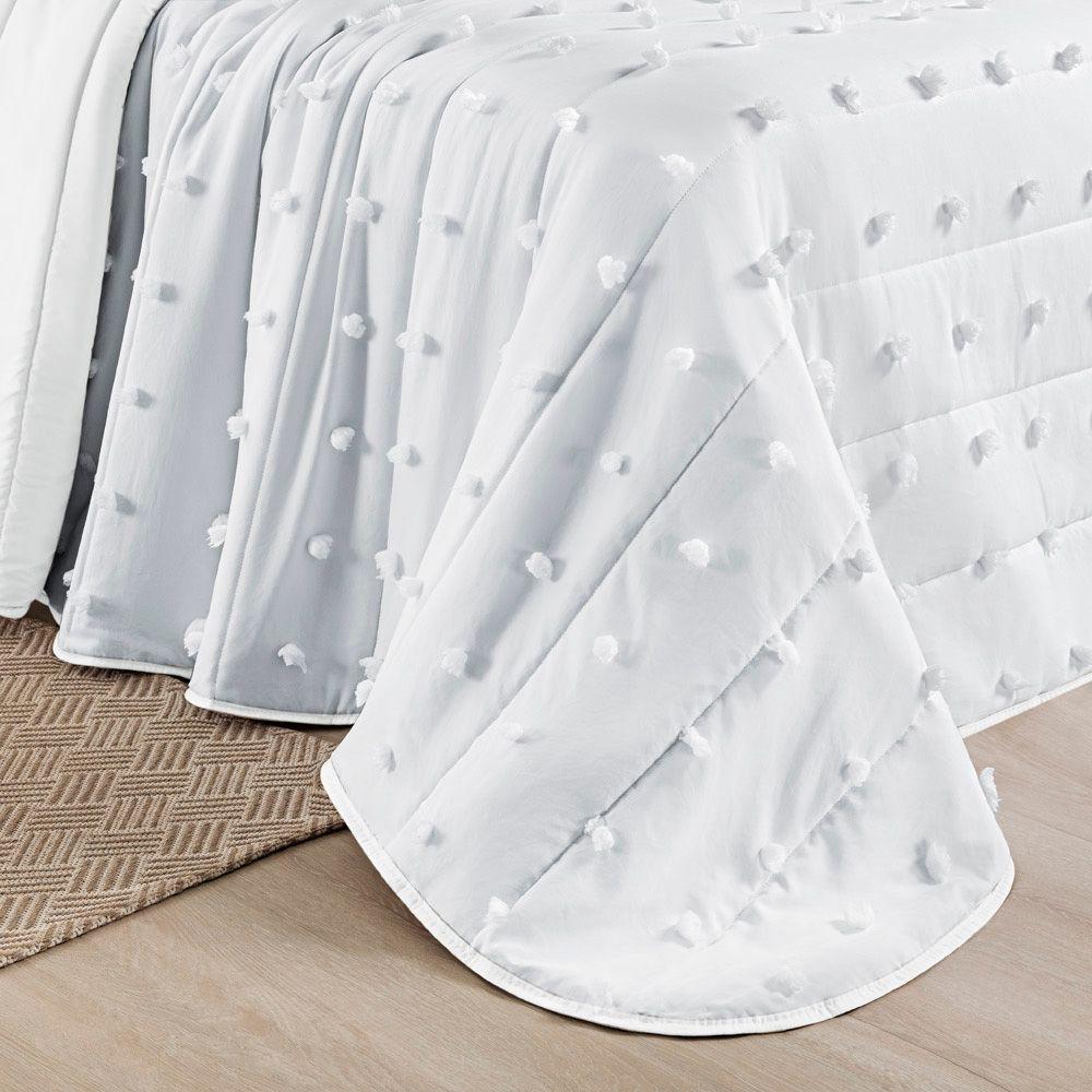 Cobre Leito King Poppy Micropercal 300 Fios 3 Peças - Branco - 3