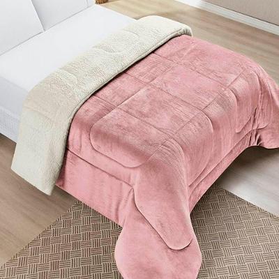 Edredom King Coberdrom Sherpa/mantinha Everest 1 Peça - Rosa