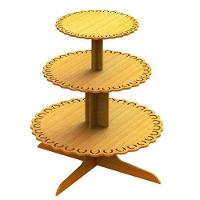 Bandeja De Bolo 3 Andares Em Mdf - 1