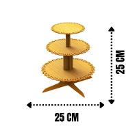 Bandeja De Bolo 3 Andares Em Mdf - 3