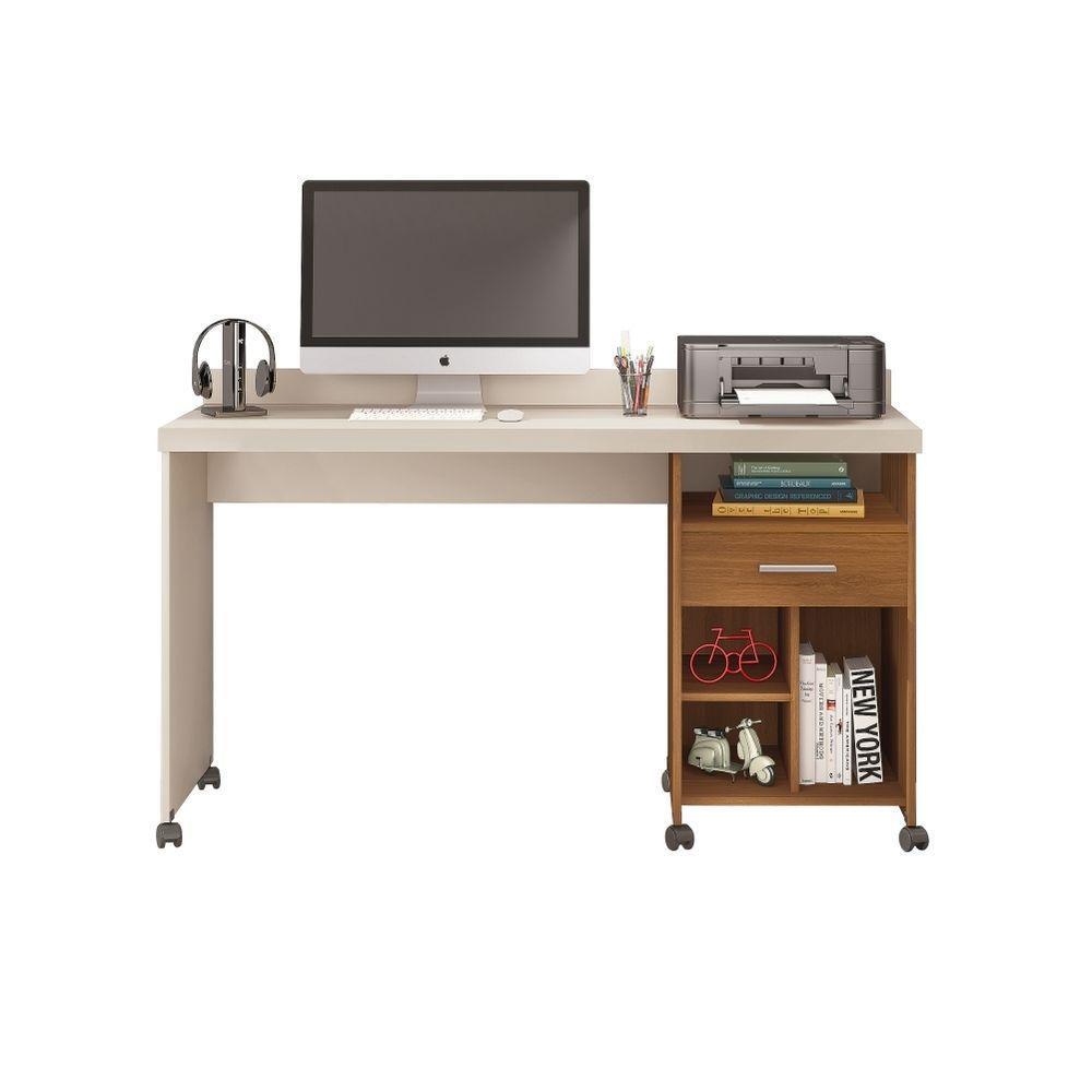 Escrivaninha Alphecca Off White Freijó - 4