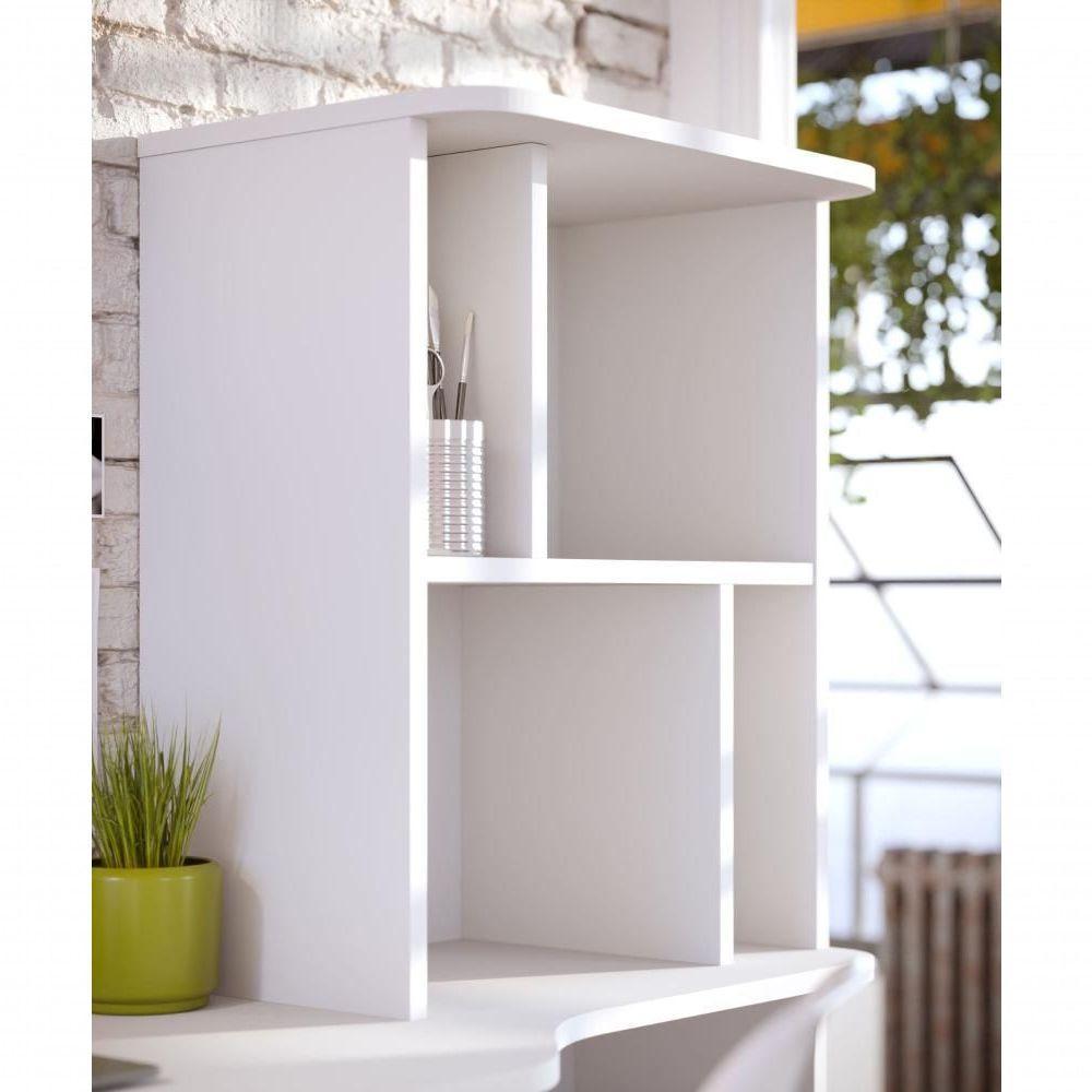 Escrivaninha Bancada Estudo Lilac Moov Branco Fosco - 4