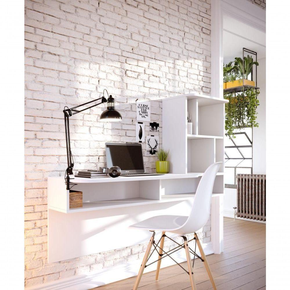 Escrivaninha Bancada Estudo Lilac Moov Branco Fosco - 5