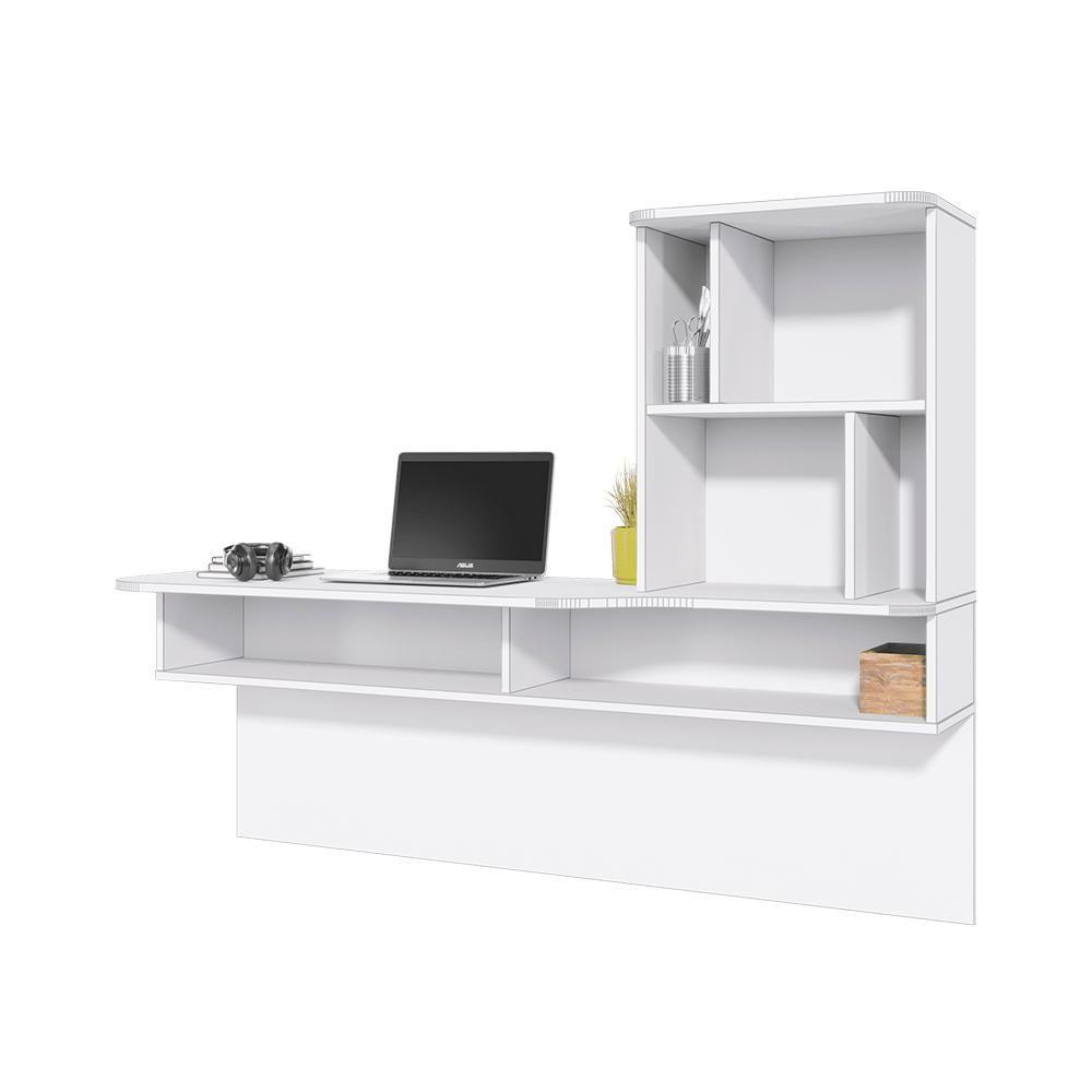 Escrivaninha Bancada Estudo Lilac Moov Branco Fosco - 6