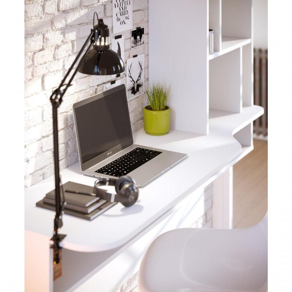 Escrivaninha Bancada Estudo Lilac Moov Branco Fosco - 7