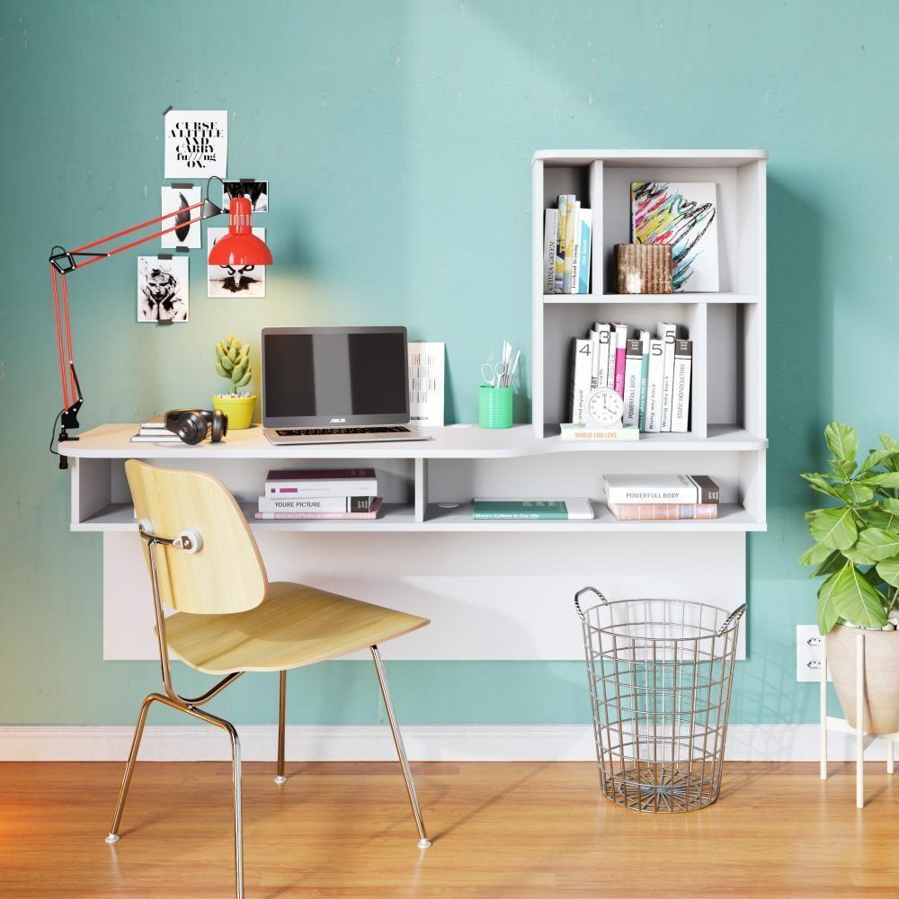 Escrivaninha Bancada Estudo Lilac Moov Branco Fosco - 10