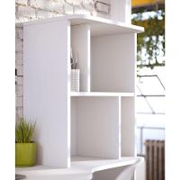 Escrivaninha Bancada Estudo Lilac Moov Branco Fosco