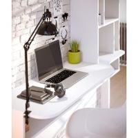 Escrivaninha Bancada Estudo Lilac Moov Branco Fosco - 7