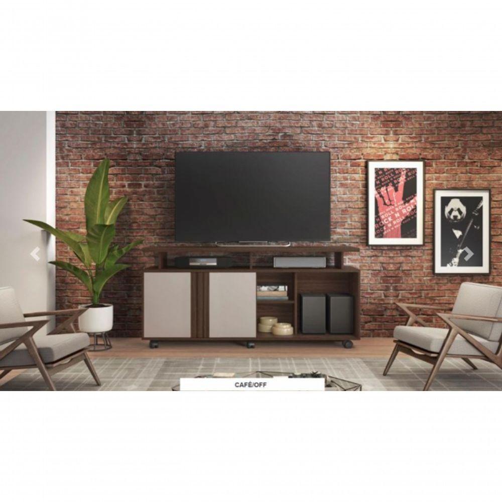 Rack Humor Para Tv Até 56" Jcm Movelaria - Café Soft/off - 1