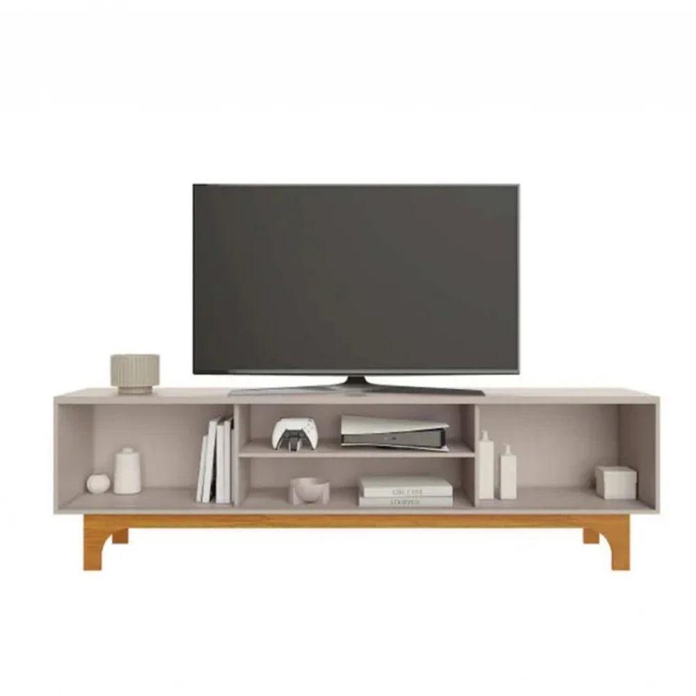 Rack Para Tv Até 70" Trunfo Jcm Movelaria - Cinamomo/off - 3