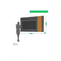 Painel Para Tv Até 70" Atraente Jcm Movelaria - Grafite/cinamomo - 3