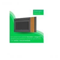 Painel Para Tv Até 70" Atraente Jcm Movelaria - Grafite/cinamomo