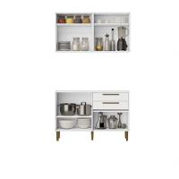 Cozinha Lorena 7 Portas 2 Gavetas Kaiki Móveis - Branco - 3