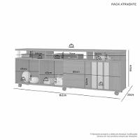 Rack Atraente Para Tv 70" Jcm Movelaria - Cinamomo/off - 3