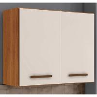 Armário Aéreo Valência 2 Portas Kaiki Móveis - Nature/off - 2