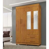 Guarda Roupa Copacabana New 4 Portas Com Espelho Benetil Móveis - Cinamomo - 1