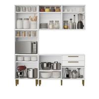 Cozinha Lorena 11 Pts Torre Quente Kaiki Móveis - Branco - 2